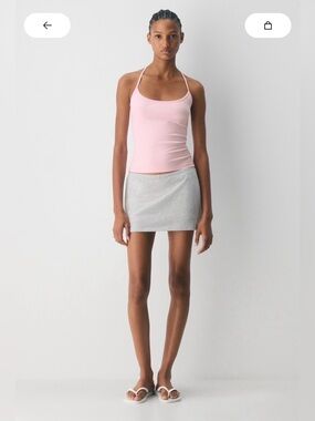 Aritzia Halter Top - Pink